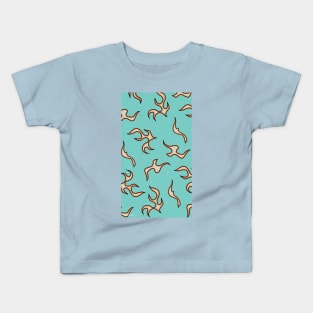 Aesthetic blue flame Kids T-Shirt